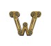 Декор 14,5x19,4 Lettera Bianca W - Alphabet - 489620 з колекції Alphabet Versace