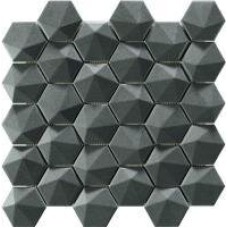 Мозаїка (34x32.6) 3D Hex Smoke - Nordik з колекції Nordik Мозаїка (34x32.6) 3D Hex Smoke - Nordik з колекції Nordik NORDIK Керамічна плитка Natucer