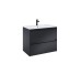 Шафка з умивальником Alpine Unik 800 Black matt A852014532 Roca Roca