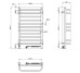Електрична рушникосушарка ст. Грандіс 480*800 R Sensor ( А0054851 ) Navin
