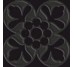 Плитка (10x10) 7VF140F Fleur Noir - Deco Dantan з колекції Deco Dantan Tagina