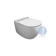 Унитаз подвесной Vignoni Rimless VI18 с крышкой soft-close White matt VI18-F85-VI004WM