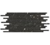 Мозаика (30x60) 71240 Nero Reale Linee Lev/Ret - Marmi Reali из коллекции Marmi Reali Piemme