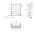 Полотенцесушитель электрический Kroner KRP Stern EL700x500-7 Kroner