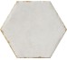 Плитка Bianco Antico Esagona - 15.8x18.3 1080612 Cotto del Campiano з колекції Cotto del Campiano Cir