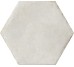 Плитка Bianco Antico Esagona - 15.8x18.3 1080612 Cotto del Campiano з колекції Cotto del Campiano Cir