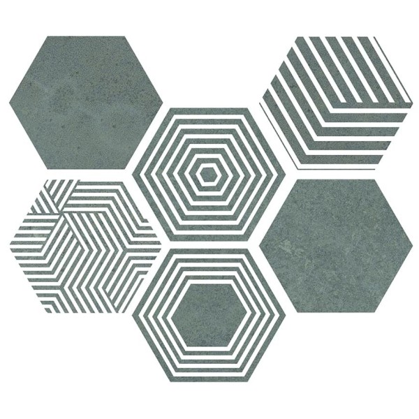 Декор Pier17 Hexa Turquoise 23.2x26.7 Hexa ITT из коллекции Hexa ITT