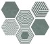 Декор Pier17 Hexa Turquoise 23.2x26.7 Hexa ITT из коллекции Hexa ITT