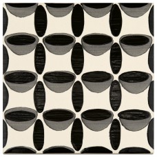 Декор 14x14 Trellis Matte-Black Code-PF032 з колекції Black Code Black Code Керамічна плитка Aleluia