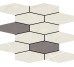 Мозаика 28,1x34,1 Mosaic Hexa Slim Muse Ivory/Grey-Muse-DC1006 из коллекции Muse Aleluia