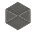 Плитка 15.5x17.8 167125 Outfit Esagona Charcoal Settecento Outfit з колекції Outfit Settecento