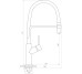 Смеситель для кухни Globus Lux DENVER Flex GDF-32-08-01 Globus Lux