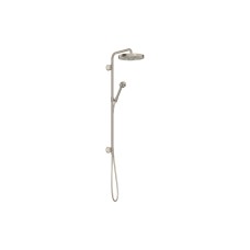 Душевая система Axor One Showerpipe 280 1jet скрытого монтажа без смесителя, Brushed Nickel (48790820)
