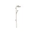 Душова система Axor One Showerpipe 280 1jet прихованого монтажу без змішувача, Brushed Nickel (48790820)