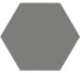 Плитка 23x27 Hexa Grey (M)-Hexa из коллекции Hexa ITT Ceramic