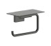 AddStoris S Тримач паперу з полицею, Brushed Black Chrome (41789340)