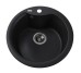 Гранітна мийка Globus Lux ORTA чорний металiк 485мм-А0001 Globus Lux
