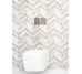 Плитка стінова Marmo Bianco шеврон 300x600x9 Golden Tile Golden Tile