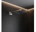 D113000000120BN Flow Верхня душова лійка 250x250 мм з кронштейном, brushed nickel (1 сорт)