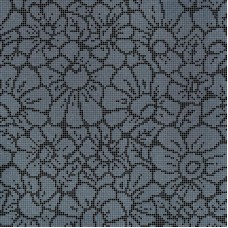 Мозаїка Graphic Flowers Black 129.1x129.1 Decori 10 з колекції Decori 10