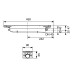 673001 TECEdrainprofile Сифон низький, DN 40, горизонтальний (1 сорт)