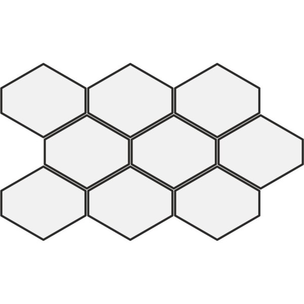 Мозаїка (25.5x44) 24258 Benzene mosaic light grey Eq-10M - Scale з колекції Scale Equipe