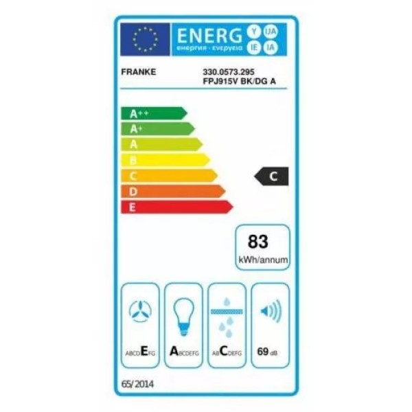Витяжка Franke Smart Vertical 2.0 FPJ 915 V BK/DG 330.0573.295 