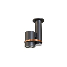 EYE, Верхний душ с функцией хромотерапии, matt black+brushed copper (100361125) EYE, Верхний душ с функцией хромотерапии, matt black+brushed copper (100361125)