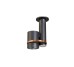 EYE, Верхній душ з функцією хромотерапії, matt black+brushed copper (100361125)
