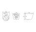 JESS Rimless унітаз підвісний 48*37*37см, сидіння Duroplast Slim Slow-closing