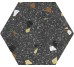 HEXA TRITATO NEGRO 23х27 (плитка для пола и стен)