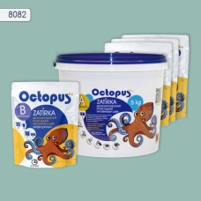 Двокомпонентна епоксидна затирка фуга для плитки і мозаїки ТМ "OCTOPUS", колір аквамарін 8082 5 кг.