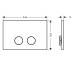 Панель змиву AXOR FlushPlate, Polished Gold Optic (42530990)