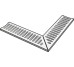 Решетка MANHATTAN ANGLE CORNER DRAINAGE GRATE GREY - 60x60 Manhattan из коллекции Manhattan Peronda