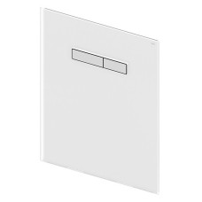 TECELux Верхняя панель смыва, клавиши хромированные, стекло белое (9650001)