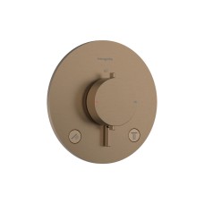 Термостат скрытого монтажа Ecostat Comfort S на 2 функции, Brushed Bronze (33715140) ECOSTAT COMFORT S