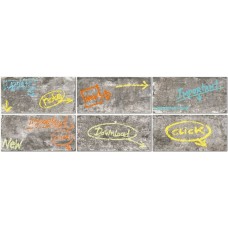 Декор (10x20) 1048532 Ins. S/6Colored Words Wall Street - New York з колекції New York Декор (10x20) 1048532 Ins. S/6Colored Words Wall Street - New York з колекції New York