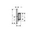 Термостат скрытого монтажа ShowerSelect ID Softsquare на 2 функции, Brushed Brass (36754950)