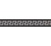 Декор (3x20) 00689380 List. Legno Greca Nero - Gold з колекції Gold Versace