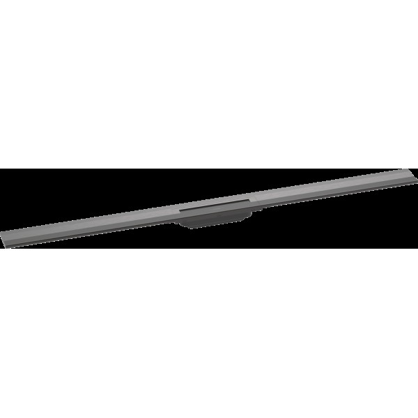 Верхняя часть "RainDrain Flex" для душевого трапа (пристенная) 1200 мм Brushed Black Chrome (56054340)