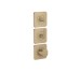 Термостат Axor Citterio C Cubic cut 380/120 для 3-х споживачів, Brushed Bronze (49711140)