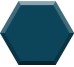 Плитка Blu - 15x17 HEXA 14 D Hexa з колекції Hexa Bardelli