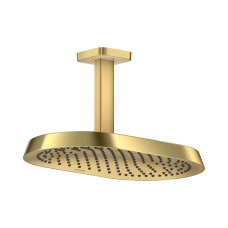 Верхний душ Axor ShowerSphere 370х220 1jet EcoSmart с потолочным кронштейном, Polished Gold Optic (39761990)