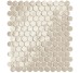 Мозаика Glim Avorio Round Mosaico Brillante – 29.5x32.5 fROF Glim из коллекции Glim FAP