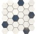 Мозаика 28,3x29,4 D. Grunge White Hexa/As//C-Grunge-27959 из коллекции Grunge Peronda