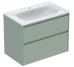Шкафчик с умывальником 80 Selnova Square Slim rim 504.139.IK.1 Geberit Geberit