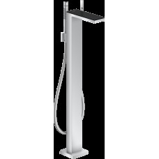 Змішувач Axor MyEdition для ванни підлоговий Chrome з накладкою Black Glass 47440600