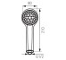 Лійка душова Stella, 1-F  D80 мм, хром FERRO