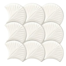 Мозаика 30.7x30.7 SCALE SHELL WHITE Scale Shell из коллекции Scale Shell SCALE Керамическая плитка Realonda