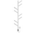 DPR117025000W Рушникосушка електрична, 1170х250мм, Albero, матеріал чорна сталь, к/т прихованого підключення, колір білий матовий (1 сорт)